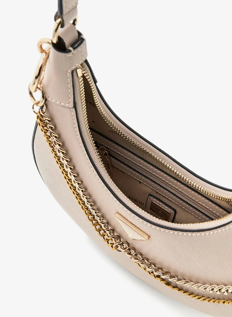 GUESS Light Taupe Davina Shoulder Bag for Women | Best Price UAE